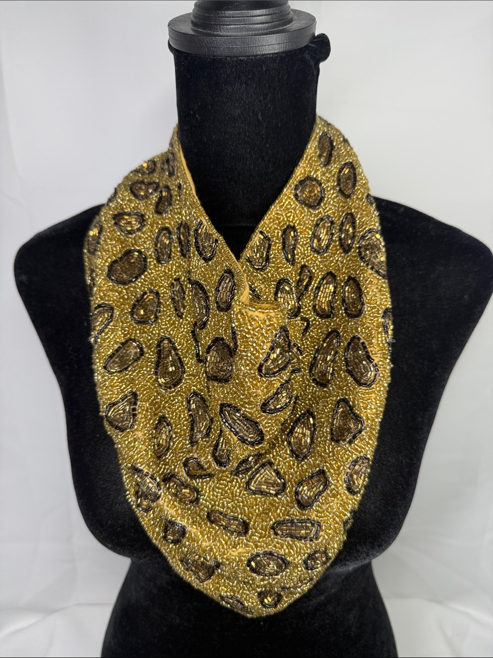 Sassy Jones Leopard Print Bib/ Cuff Bracelet/ Earrings Set